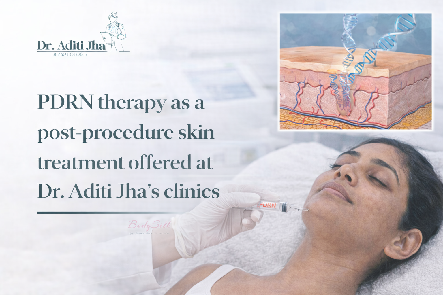 PDRN therapy as a post-procedure skin treatment offered at Dr. Aditi Jha’s clinics