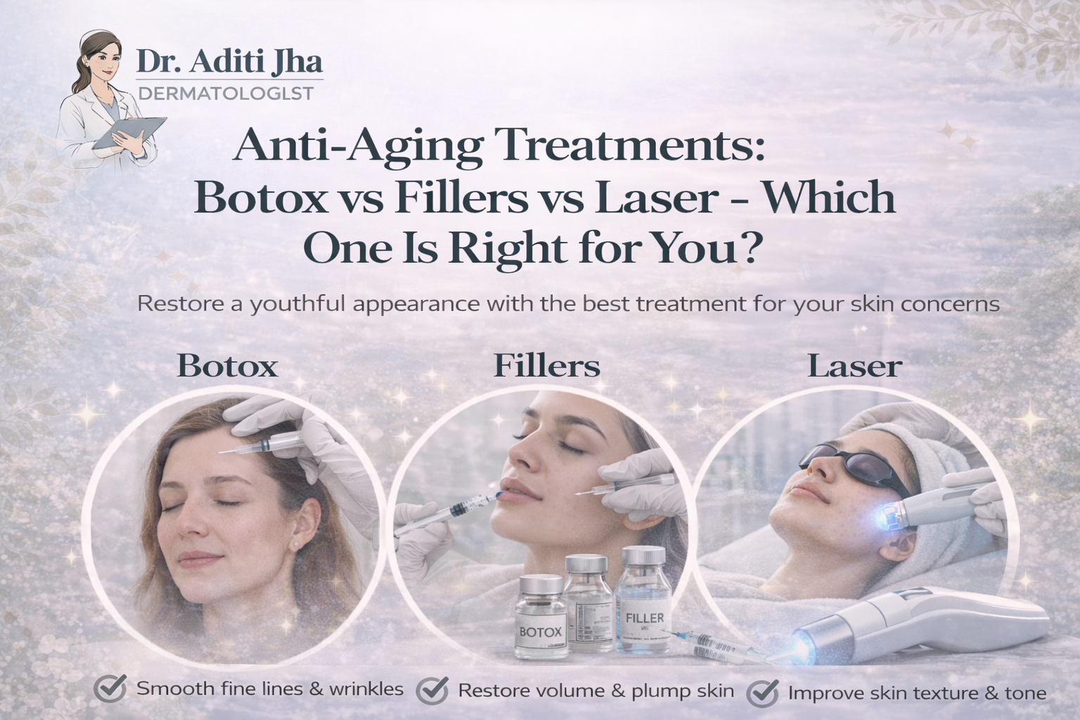 Anti-Aging Treatments: Botox vs Fillers vs Laser – Which One Is Right for You?