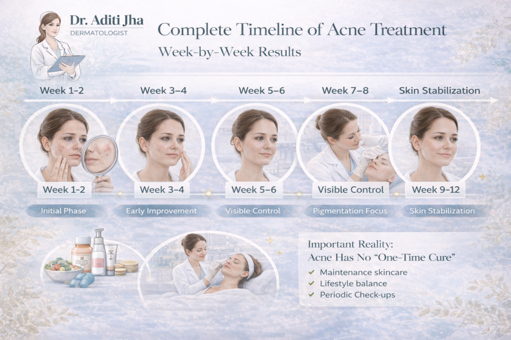 Complete Timeline of Acne Treatment – Week by Week Results